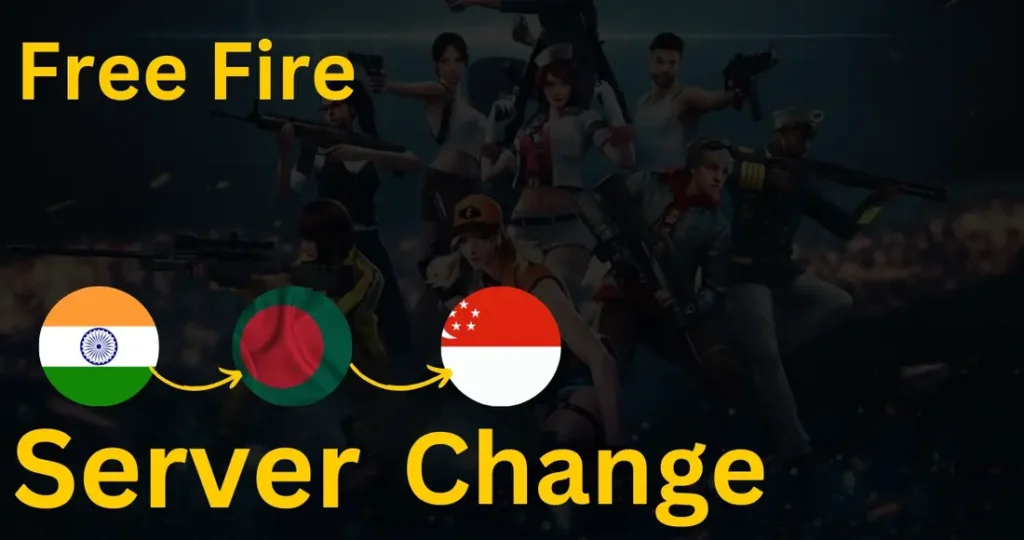 how to change server in free fire